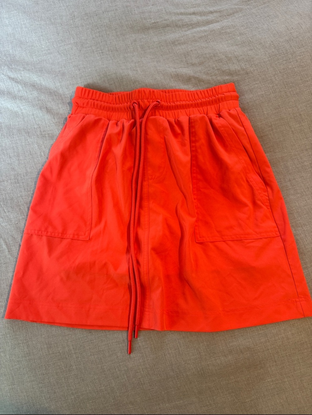 Lou & Grey Vibrant Orange-Red Skirt
